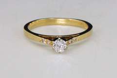 Charming Diamond Solitaire in 14k
