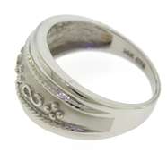Handsome White Gold Etruscan Style Band