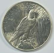 Very Choice BU 1935 Peace Silver Dollar. Better date