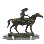 Rogers Bronze Statue on Marble Base Sculpture