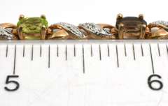 Multi-Gemstone Vermeil, 925 Bracelet
