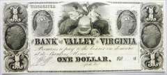 Gem Crisp 1800'S $1 Note Bank Of The Valley Winchester Virginia!