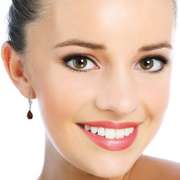 Solid White Gold Leverback Earrings Garnet