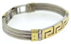 Greek Key & Cable Style Bracelet