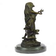 Art Deco by Italian Artist Mavchi Mother Nature Bronze Sculpture