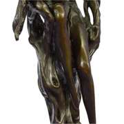 Forest Fairy Bronze Sculpture on Marble Base Figurine