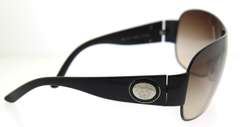 Versace Black Metal Acetate Medusa Sunglasses