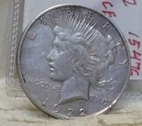 1922 Peace Dollar, circulated