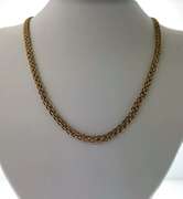 Stunning 14kt yellow gold mesh chain necklace