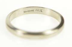 18K White Gold 2.8mm Art Deco Wreath Edge Wedding Band Ring