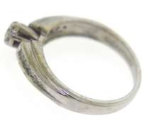 Dazzling 14kt WG Diamond with Channel Set Sides Ring