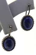 Sterling Silver Lapis Dangle Earrings