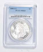 MS64 1880-CC Morgan Silver Dollar - Graded PCGS