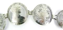 Fantastic 1780 Austrian Sterling Coin Bracelet