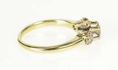 10K Yellow Gold 0.75 Ctw Three Stone Diamond Engagement Ring