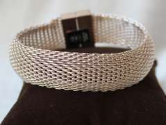 An Eye Catching Silver Color Mesh Bracelet