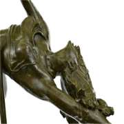 ALDO VITALEH Bronze Sculpture NADIA COMANECI Olympic Gymnast HUMAN GRACE FIGURE