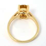 Pleasing Oval Yellow Topaz Ring