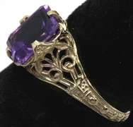 14KT Amethyst Vintage Ring