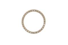 10K White Gold Diamond Circle Love Word Heart Symbol Pendant