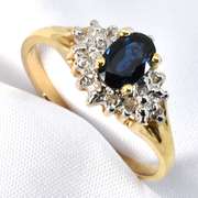 Classic Sapphire & Diamond Ring