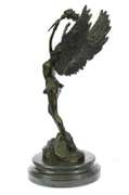 An angel stands boldly