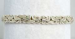 Woven Style Sterling Silver Bracelet