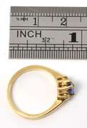 Tasteful Pear Shaped Tanzanite Ring