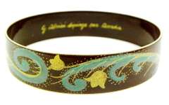 Arcadia Enameled Bangle Bracelet