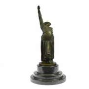Egyptian Dancer Bronze Sculpture on Marble Base Statue