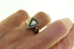 Sterling Silver Oval Shaped Aquamarine Ring