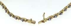 Amazing Pear Tanzanite Line Bracelet