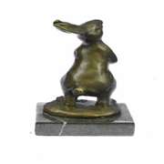 Mini Easter Bunny Bronze Sculpture