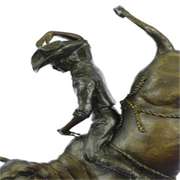 West Cowboy Bronze Sculpture Statue Figure Art