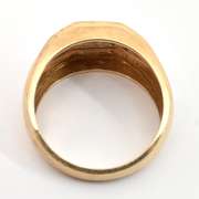 Man's Three Row Diamond Ring