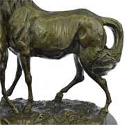 Bronze Marble Western Statue Horse Farm Sculpture LARGE