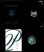 Cameo Gem Proof 2001-W $25 Pure Platinum Eagle. Box/COA