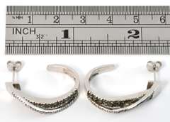 Unique Green & White Diamond Earrings