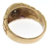 Unique 14kt YG Diamond Nugget Ring