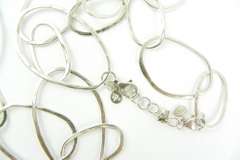 Silpada Sterling X-Long Free Form Link Necklace
