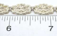 Intricate Link Design Sterling Silver Bracelet