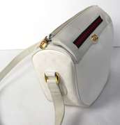 Vintage Gucci Debby White Monogram Crossbody