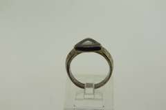 Sterling Silver Oval Shaped Aquamarine Ring