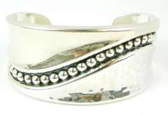 Wonderful Wide Sterling Silver Cuff Bracelet