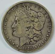 Scarce 1878-P 8TF Morgan Silver Dollar
