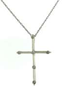 Vintage Seed Pearl Moon and Star Necklace