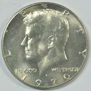 Superb Gem BU 1970-D Kennedy Half Dollar