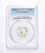 MS64FB 1929-D Mercury Dime - Graded PCGS