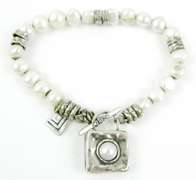 Silpada Sterling Silver Pearl Bracelet