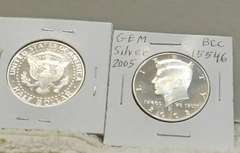2 ea 2004 Sil PRF Kennedy Hf, Gem
